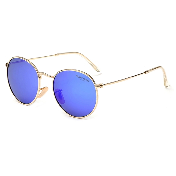Lennon Inspired Round Mirrored Promotional Sunglasses - Image 1