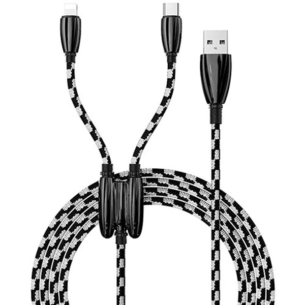 2 in 1 Braided Charging Cable - Image 2