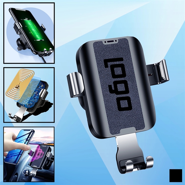 Gravity Fast Wireless Charging Car Phone Holder - Image 1