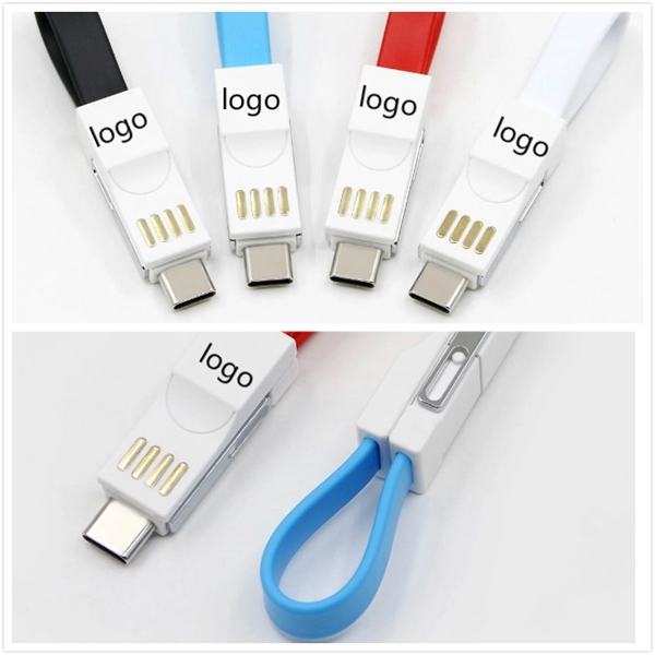 TPE Data Sync Charging 3 IN 1 Magnetic USB Cable - Image 1
