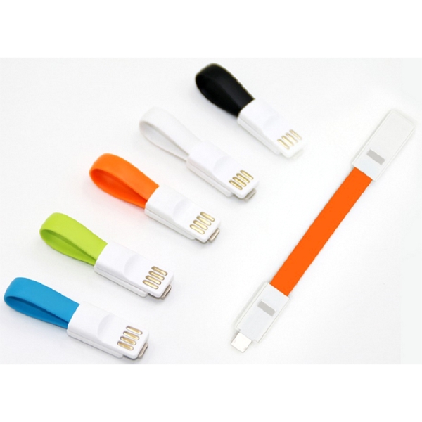 2 in 1 Mini Magnetic USB Cable Key Chain Type - Image 2