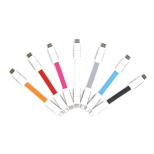 4 in 1 Mini Magnetic USB Data sync Charging Cable in Key Cha - Image 9