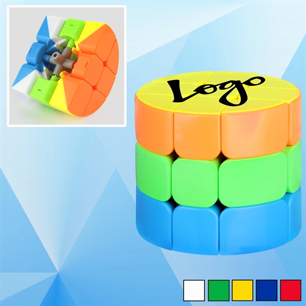 2 1/4'' Cylinder Puzzle Cube - Image 1