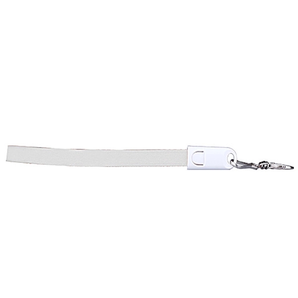 2 in 1 USB Fast Charger Cable with Ruler Polyester Lanyard - Image 7
