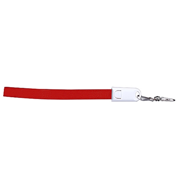 2 in 1 USB Fast Charger Cable with Ruler Polyester Lanyard - Image 8