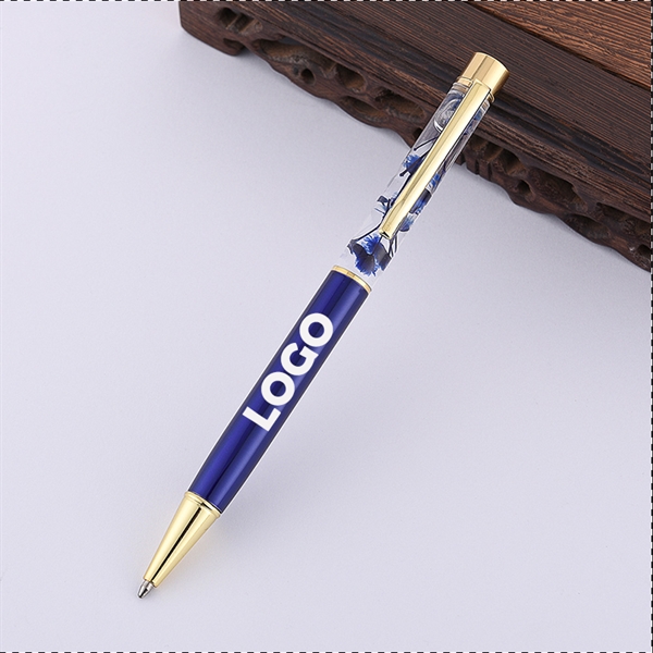 Luxury Flower Metal Ballpoint Pens - Image 2