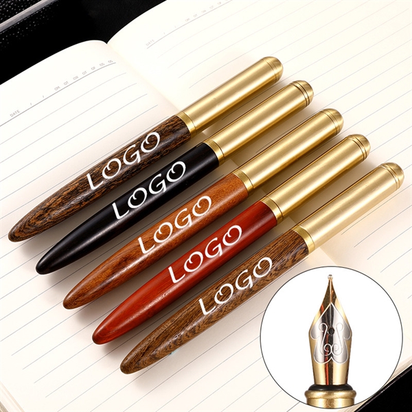 High Quality Luxury Wood Fountain Pen - Image 1