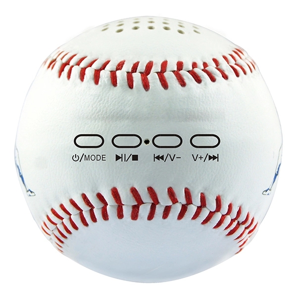 High Quality Baseball Shaped Bluetooth Speaker with Buttons - Image 3