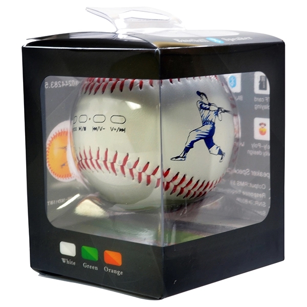High Quality Baseball Shaped Bluetooth Speaker with Buttons - Image 10