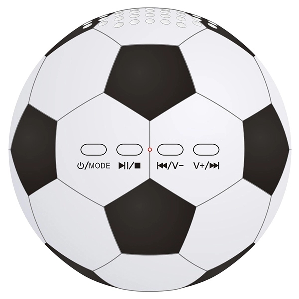High Quality Soccer Ball Shaped Bluetooth Speaker with Butto - Image 2
