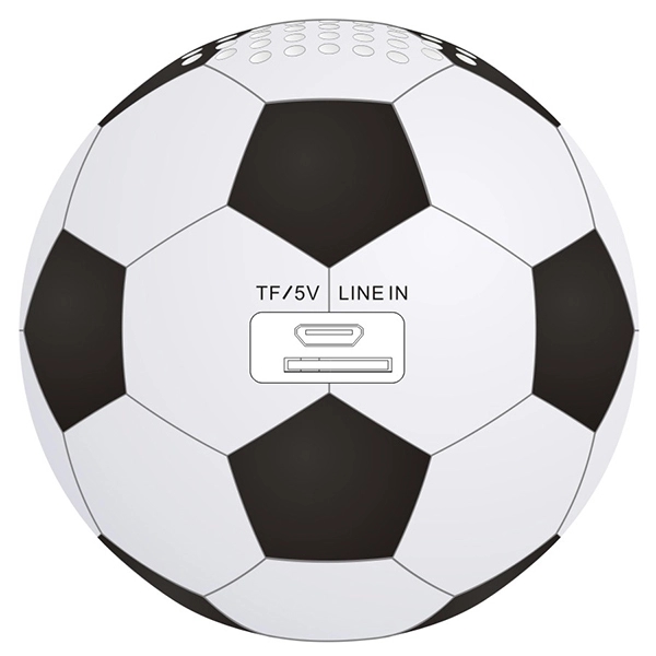 High Quality Soccer Ball Shaped Bluetooth Speaker with Butto - Image 3