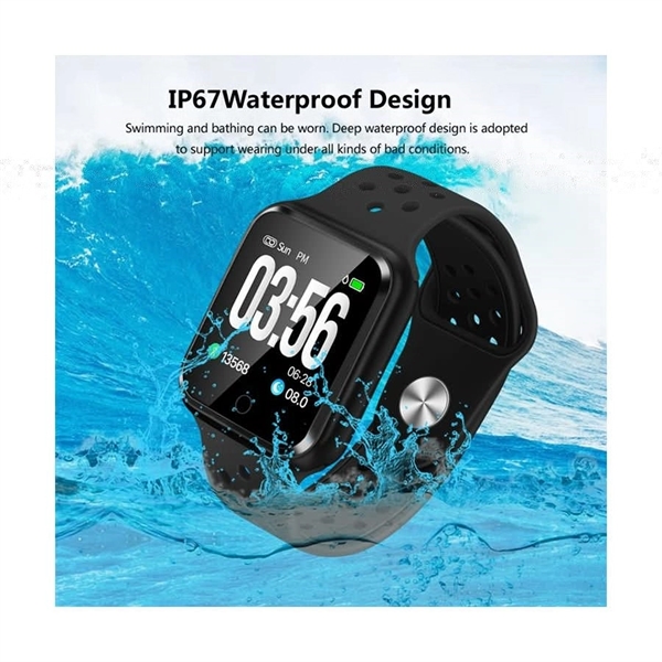 Waterproof Fitness Watch With Heart Rate / Blood Pressure / - Image 1