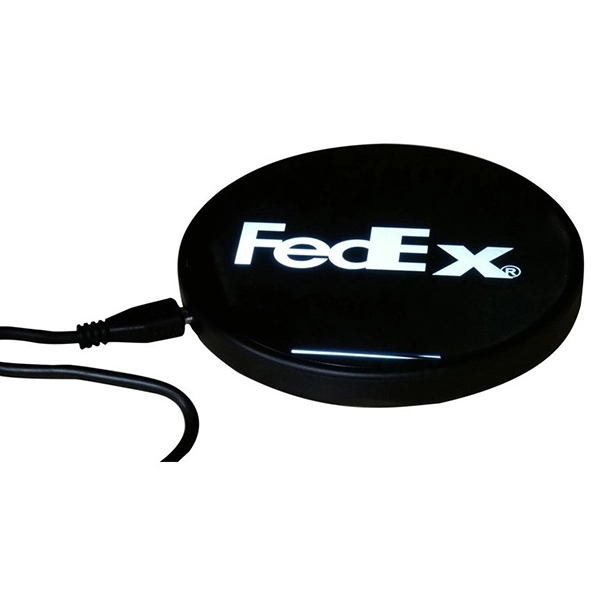 10W Wireless Fast Charger with Full Color Print Or Laser Lig