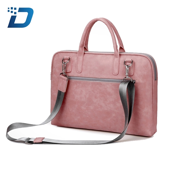 PU Leather Waterproof Laptop Conference Bag - Image 2