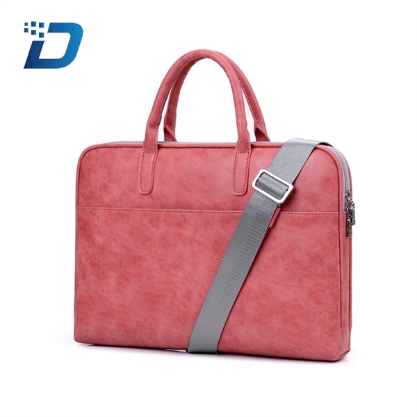 PU Leather Waterproof Laptop Conference Bag - Image 3