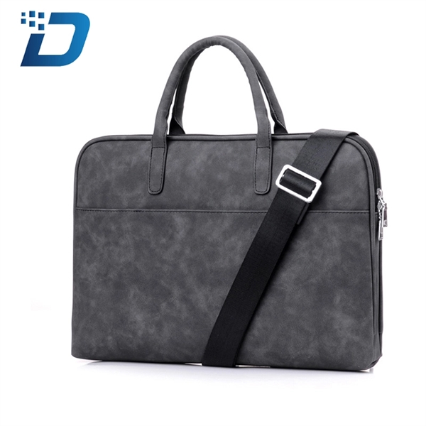 PU Leather Waterproof Laptop Conference Bag - Image 4