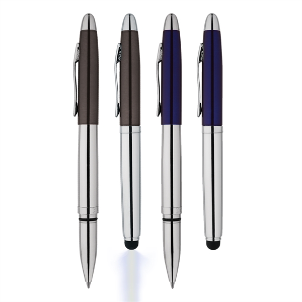 Cosmo 3-in-1 Metal Pen, LED Light And Stylus - Image 2