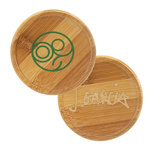 Bamboo Round Beverage Coaster - Image 1