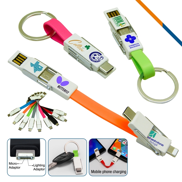 Mini 4in1 Keychain Cable