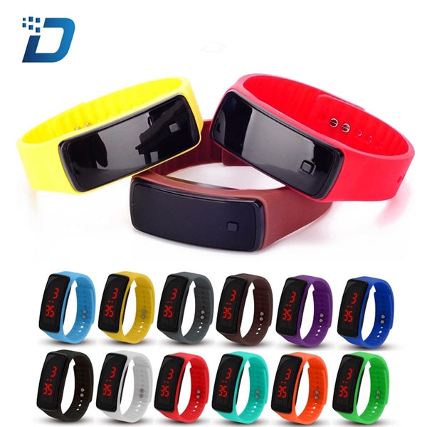 Silicone Sport LED Digital Watches - Image 1
