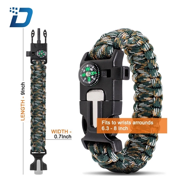 Outdoor Multifuntion Paracord Survival Bracelets - Image 5