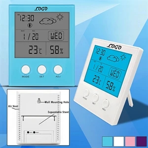 Digital Humidity Thermometer With Alarm Clock