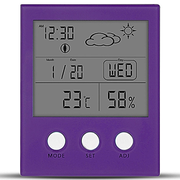 Digital Humidity Thermometer With Alarm Clock - Image 3