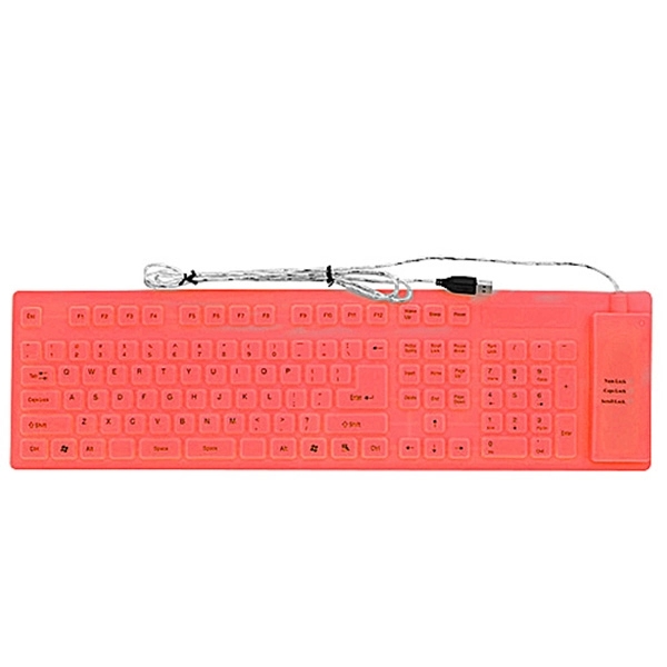 19 1/4'' Foldable Waterproof Silicone Keyboard - Image 4
