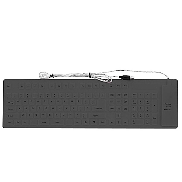 19 1/4'' Foldable Waterproof Silicone Keyboard - Image 10