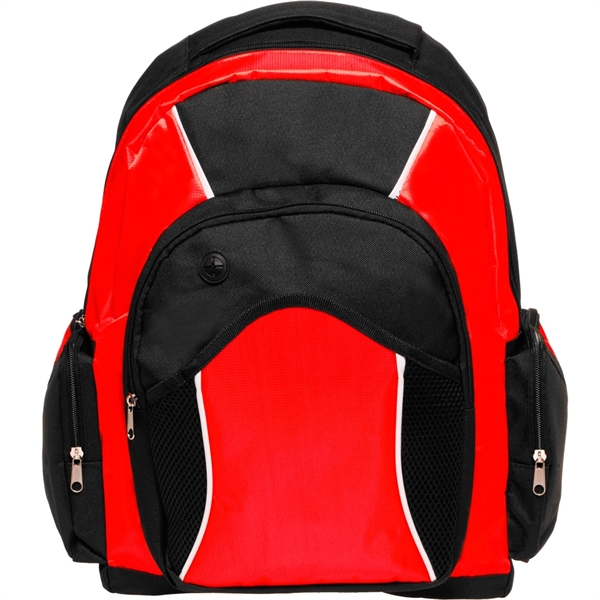 Backpacks - Two-Tone Travel Backpack w/ Padded Interior - Image 4