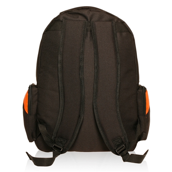 Backpacks - Two-Tone Travel Backpack w/ Padded Interior - Image 5