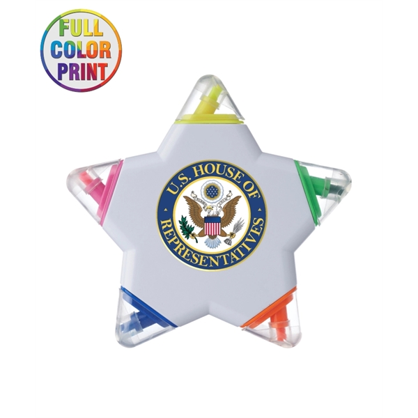 Union Printed, Star Highlighter - 5 Color - Image 1