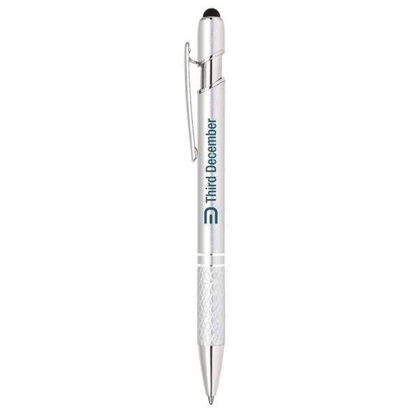 Aluminum Click Action Ballpoint Pen with Stylus - Image 5