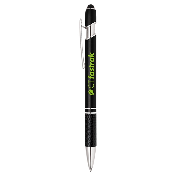 Aluminum Click Action Ballpoint Pen with Stylus - Image 8