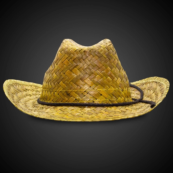 Adult Straw Cowboy Hats - Assorted Colors - Image 3