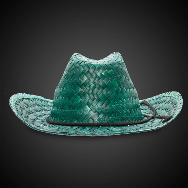 Adult Straw Cowboy Hats - Assorted Colors - Image 4