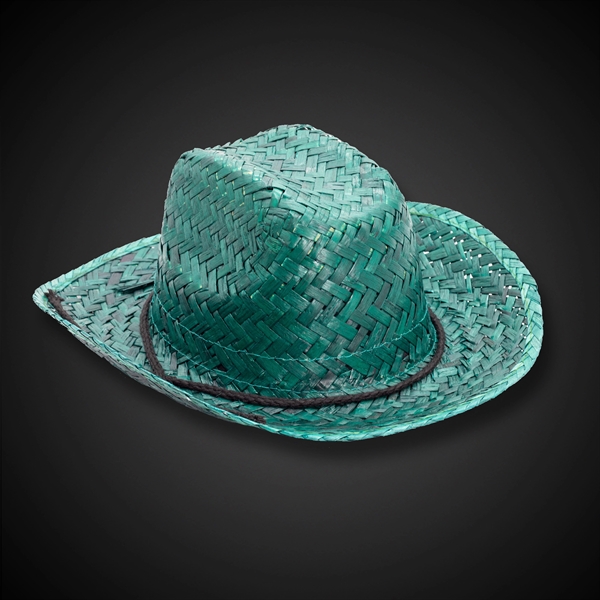 Adult Straw Cowboy Hats - Assorted Colors - Image 9