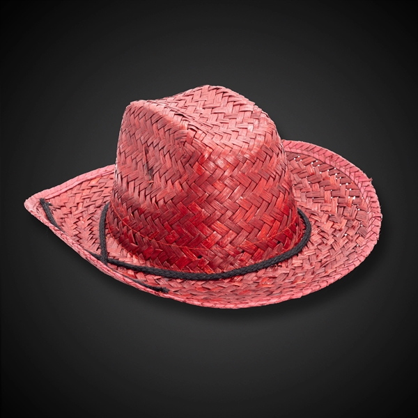 Adult Straw Cowboy Hats - Assorted Colors - Image 13