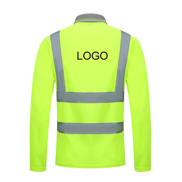 L to XXXL safety reflective long sleeves T-shirt - Image 1
