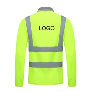 L to XXXL safety reflective long sleeves T-shirt
