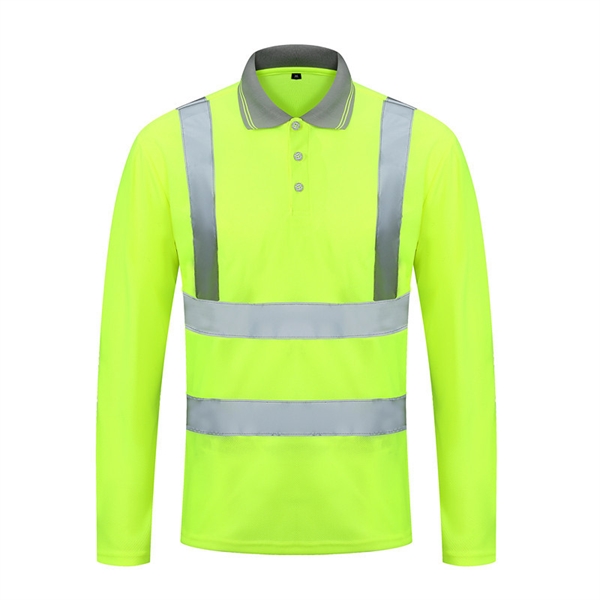 L to XXXL safety reflective long sleeves T-shirt - Image 2