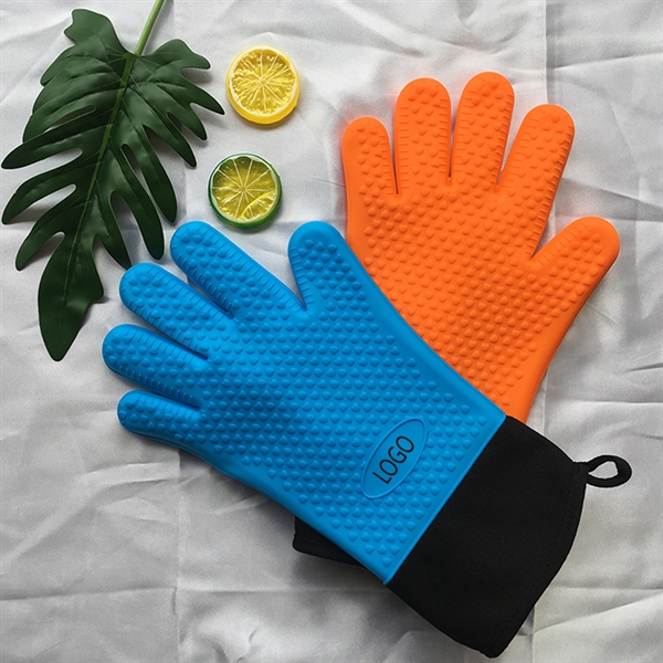13.8" silicone high temperature resistant gloves - Image 2