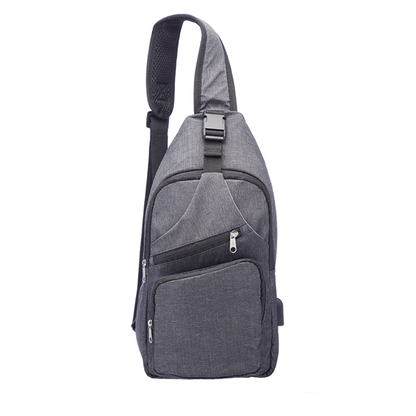 Crossbody Sling Traveller Backpack w/ USB Port - Image 4