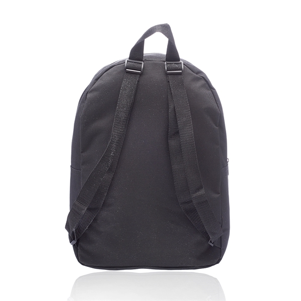 Economy Polyester Backpack w/ Adjustable Webbing Straps - Image 3