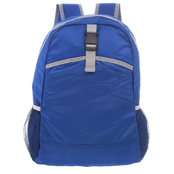 Lightweight Polyester Backpack w/ Two Side Mesh Pockets - Image 2