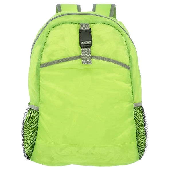 Lightweight Polyester Backpack w/ Two Side Mesh Pockets - Image 3