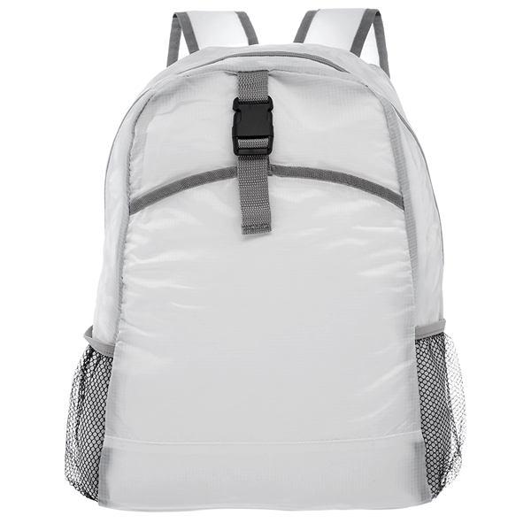 Lightweight Polyester Backpack w/ Two Side Mesh Pockets - Image 4