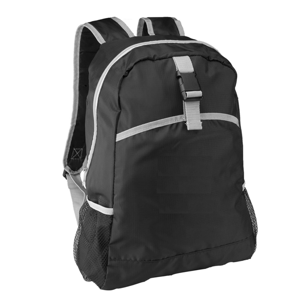 Lightweight Polyester Backpack w/ Two Side Mesh Pockets - Image 5