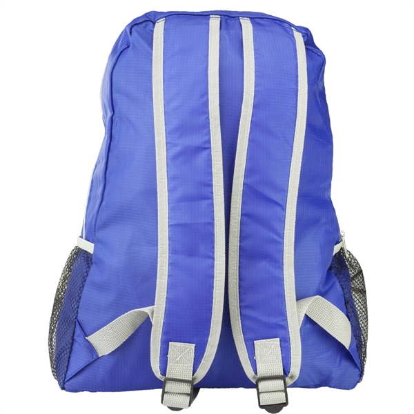 Lightweight Polyester Backpack w/ Two Side Mesh Pockets - Image 6