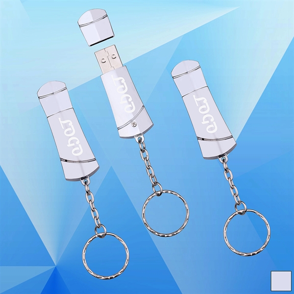Metal USB Flash Drive With Key Ring - Image 1